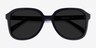 Brent Black AcetateSunglass Frames from EyeBuyDirect, Closed View