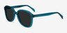Brent Blue AcetateSunglass Frames from EyeBuyDirect, Angle View