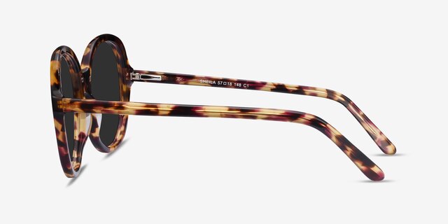 Sheila Écailles AcétateSoleil de Lunette de vue d'EyeBuyDirect, Vue de Côté