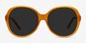 Sheila Mustard AcetateSunglass Frames from EyeBuyDirect, Front View