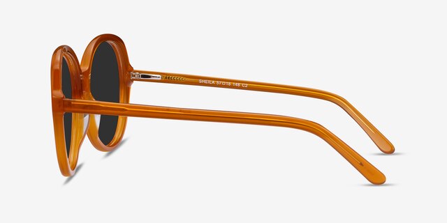 Sheila Mustard AcetateSunglass Frames from EyeBuyDirect, Side View