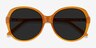 Sheila Mustard AcetateSunglass Frames from EyeBuyDirect, Closed View