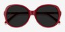 Sheila Burgundy AcetateSunglass Frames from EyeBuyDirect, Closed View
