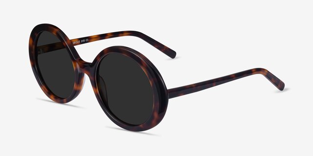 Tina Tortoise AcetateSunglass Frames from EyeBuyDirect, Angle View