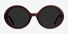 Tina Coffee AcetateSunglass Frames from EyeBuyDirect, Front View