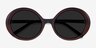 Tina Coffee AcetateSunglass Frames from EyeBuyDirect, Closed View