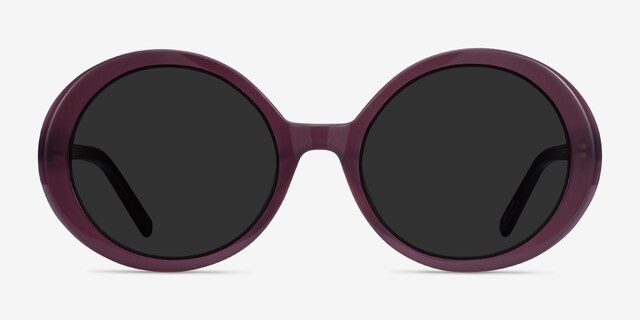 Tina Purple AcetateSunglass Frames from EyeBuyDirect, Front View