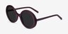 Tina Purple AcetateSunglass Frames from EyeBuyDirect, Angle View