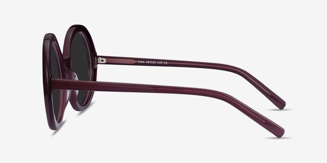 Tina Purple AcetateSunglass Frames from EyeBuyDirect, Side View