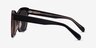 Claudette Dark Coffee AcétateSoleil de Lunette de vue d'EyeBuyDirect, Vue de Côté
