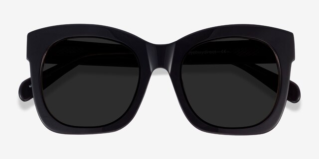 Claudette Dark Coffee AcétateSoleil de Lunette de vue d'EyeBuyDirect, Vue Rapprochée