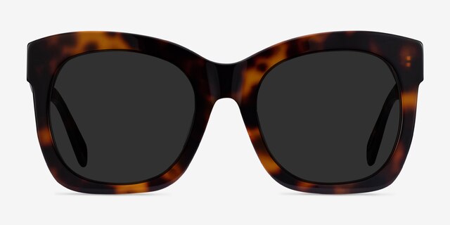 Claudette Écailles AcétateSoleil de Lunette de vue d'EyeBuyDirect, Vue de Face