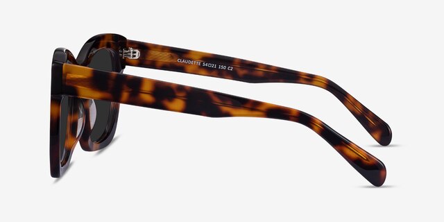 Claudette Écailles AcétateSoleil de Lunette de vue d'EyeBuyDirect, Vue de Côté