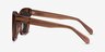 Claudette Clear Brown AcetateSunglass Frames from EyeBuyDirect, Side View