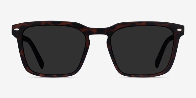 Lagoon Warm Tortoise & Basalt Eco-friendlySunglass Frames from EyeBuyDirect, Front View