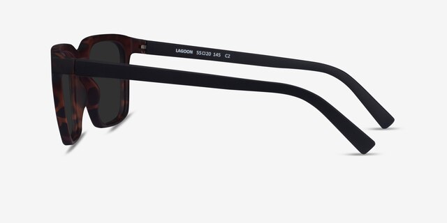 Lagoon Warm Tortoise & Basalt Eco-friendlySunglass Frames from EyeBuyDirect, Side View