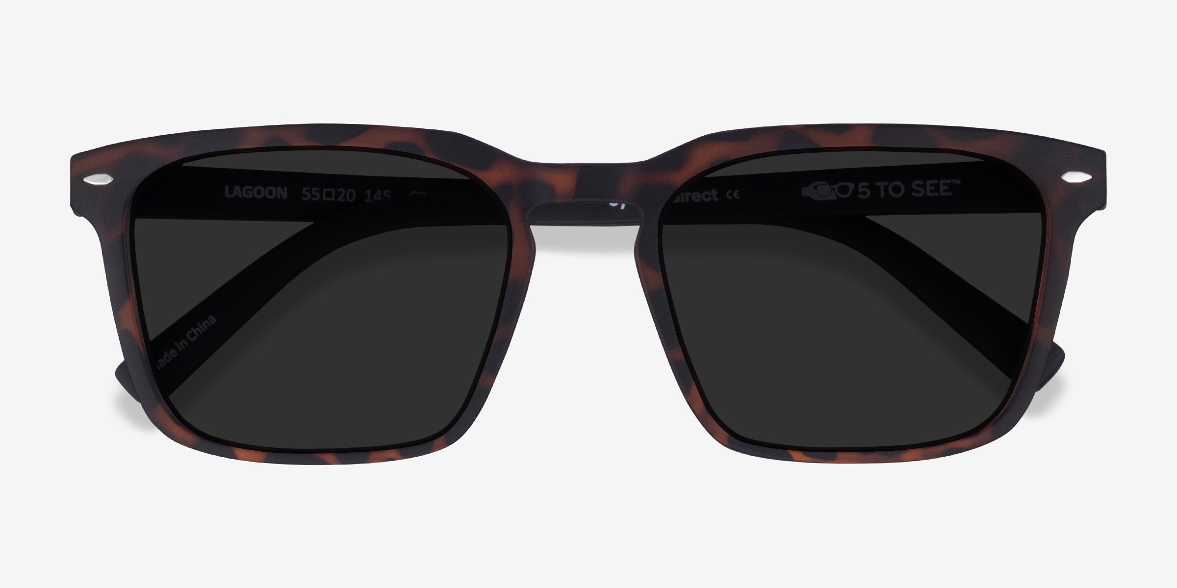 Lagoon - Rectangle Abyssal Tortoise Frame Prescription Sunglasses