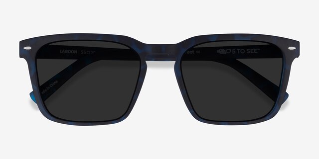 Lagoon Abyssal Tortoise Eco-friendlySunglass Frames from EyeBuyDirect, Closed View