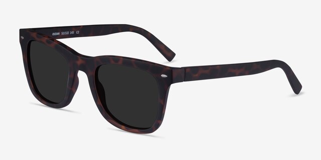 Ocean Warm Tortoise PlasticSunglass Frames from EyeBuyDirect, Angle View