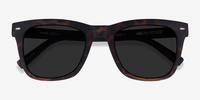 Ocean Warm Tortoise PlasticSunglass Frames from EyeBuyDirect, Closed View