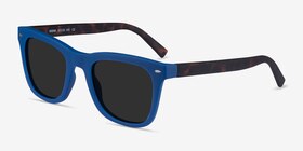 Ocean Atlantic Blue & Warm Tortoise Plastique Soleil de Lunette de vue d'EyeBuyDirect, Vue d'Angle