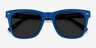 Ocean Atlantic Blue & Warm Tortoise PlasticSunglass Frames from EyeBuyDirect, Closed View