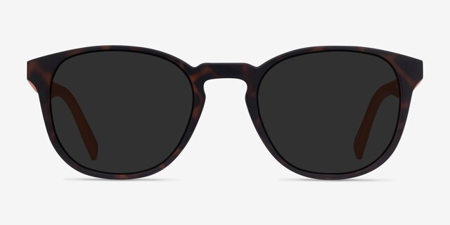 Dune Warm Tortoise & Coral PlasticSunglass Frames from EyeBuyDirect, Front View