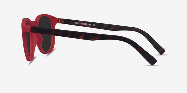 Dune Crimson & Warm Tortoise Eco-friendlySunglass Frames from EyeBuyDirect, Side View