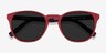 Dune Crimson & Warm Tortoise Eco-friendlySunglass Frames from EyeBuyDirect, Closed View
