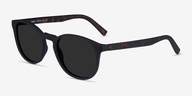 Dune Basalt & Warm Tortoise PlasticSunglass Frames from EyeBuyDirect, Angle View