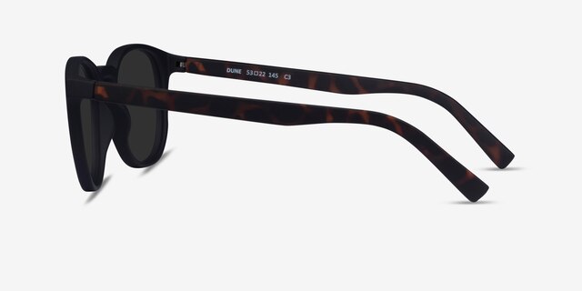 Dune Basalt & Warm Tortoise PlasticSunglass Frames from EyeBuyDirect, Side View