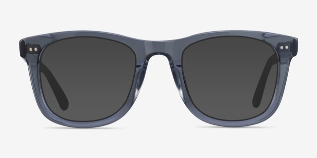Nevada Clear Gray AcetateSunglass Frames from EyeBuyDirect, Front View