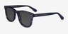 Nevada Blue Striped AcetateSunglass Frames from EyeBuyDirect, Angle View