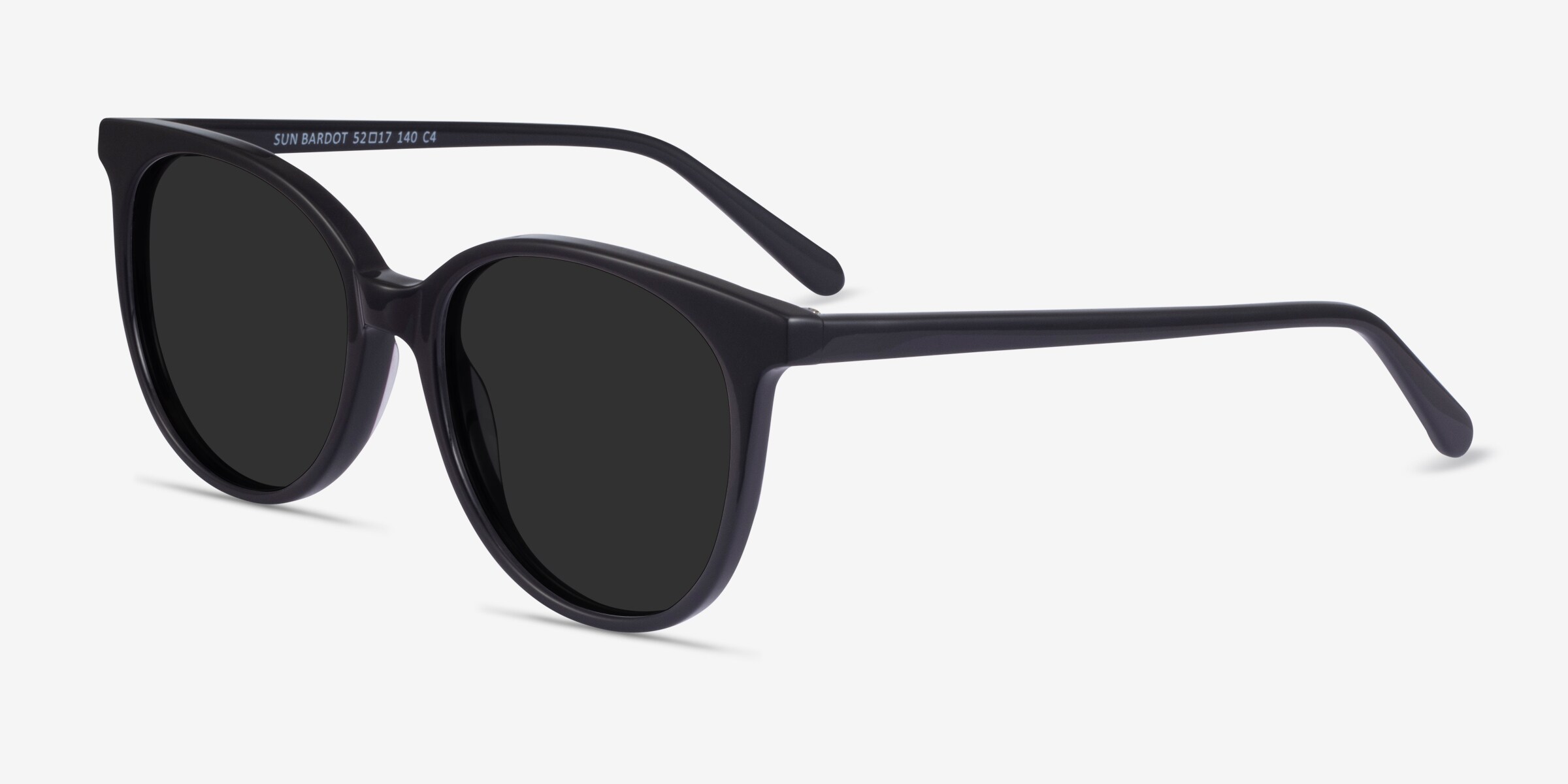 Sun Bardot - Round Floral Tortoise Frame Sunglasses For 