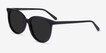 Sun Bardot Black AcetateSunglass Frames from EyeBuyDirect, Angle View
