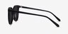 Sun Bardot Black AcetateSunglass Frames from EyeBuyDirect, Side View