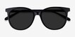 Sun Bardot Black AcetateSunglass Frames from EyeBuyDirect, Closed View