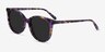 Sun Bardot Floral Tortoise AcetateSunglass Frames from EyeBuyDirect, Angle View