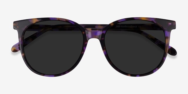 Sun Bardot Floral Tortoise AcetateSunglass Frames from EyeBuyDirect, Closed View