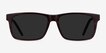 Sun Sydney Brown Striped AcetateSunglass Frames from EyeBuyDirect, Front View