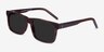 Sun Sydney Brown Striped AcetateSunglass Frames from EyeBuyDirect, Angle View