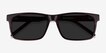 Sun Sydney Brown Striped AcetateSunglass Frames from EyeBuyDirect, Closed View