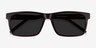 Sun Sydney Brown Striped AcetateSunglass Frames from EyeBuyDirect, Closed View
