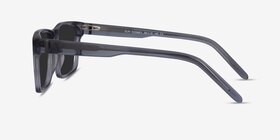 Sun Sydney Clear Gray Acétate Soleil de Lunette de vue d'EyeBuyDirect, Vue de Côté
