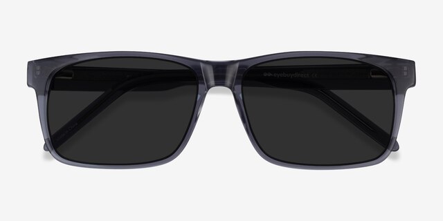 Sun Sydney Clear Gray AcetateSunglass Frames from EyeBuyDirect, Closed View