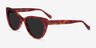 Lamarr Tortoise AcetateSunglass Frames from EyeBuyDirect, Angle View