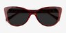 Lamarr Tortoise AcetateSunglass Frames from EyeBuyDirect, Closed View