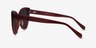 Lamarr Clear Red AcetateSunglass Frames from EyeBuyDirect, Side View