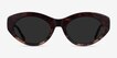 Fabulous Striped Tortoise AcetateSunglass Frames from EyeBuyDirect, Front View