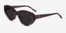 Fabulous Striped Tortoise AcetateSunglass Frames from EyeBuyDirect, Angle View
